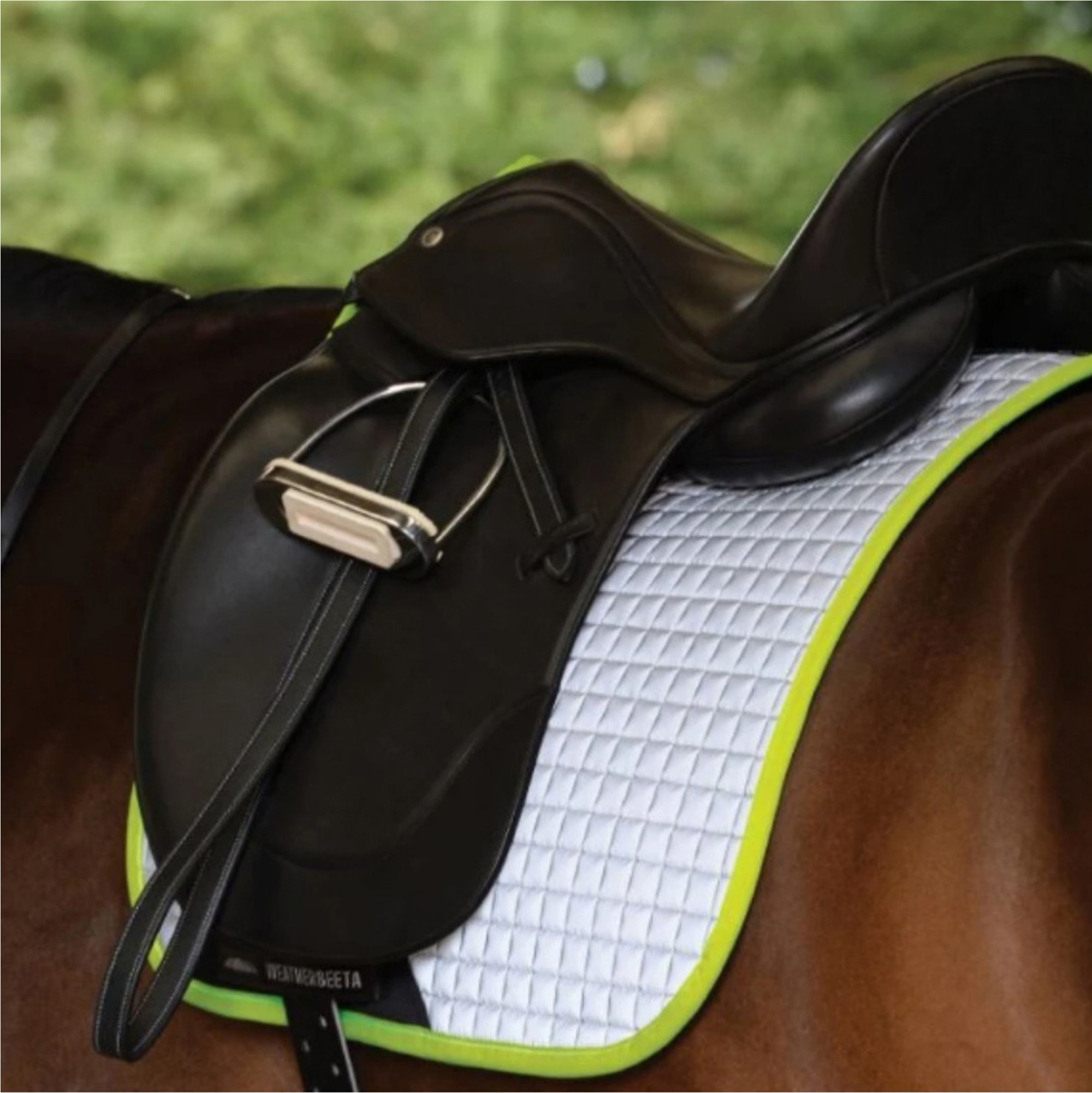 Weatherbeeta Selle De Dressage Weatherbeeta Reflective Prime Argent / Jaune 1007118